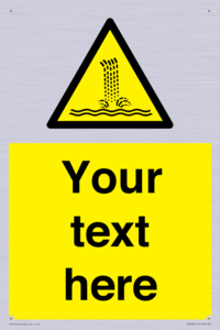 Custom warning artificial waterfall